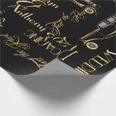 轟音の20代ギャツビースタイル結婚のギフトラップ ラッピングペーパー (角)