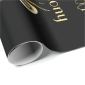 轟音の20代ギャツビースタイル結婚のギフトラップ ラッピングペーパー (ロールコーナー)