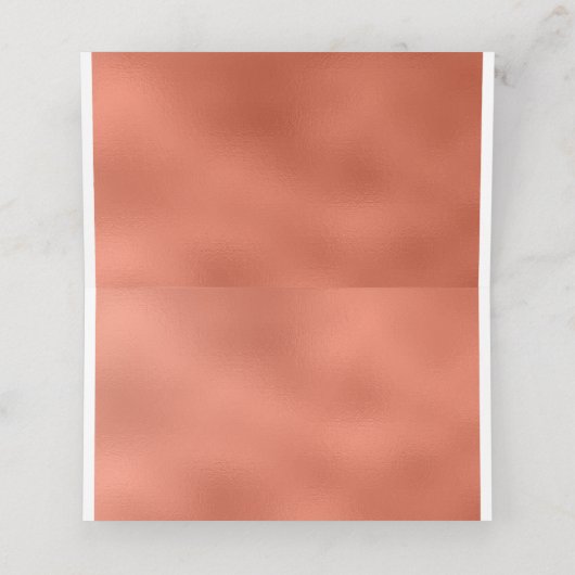 轟音の20年代の素晴らしギャツビー銅アールデコ結婚ズ プレイスカード (内部開封)