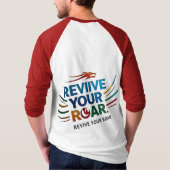 轟音を復活させる – 自分の内面の強さを解き放つ Tシャツ (裏面)