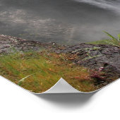 轟音スノクアルミー滝写真風景 ポスター (角)