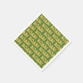 轟音パーティー動物誕生日 スタンダードカクテルナプキン (角)