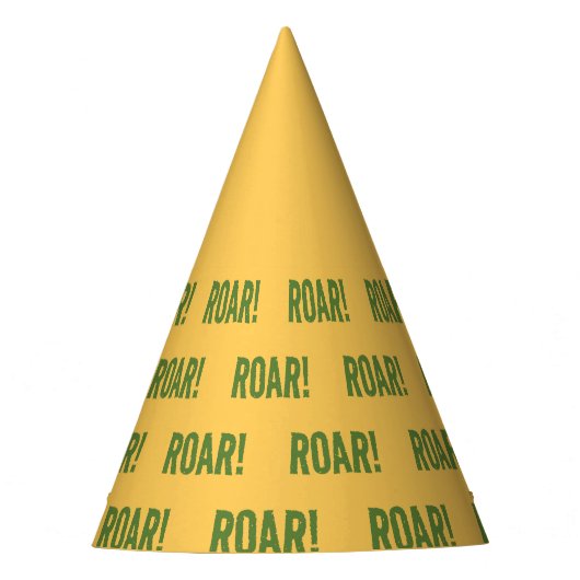 轟音パーティー動物誕生日 パーティーハット (正面)