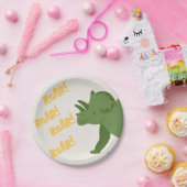 轟音パーティー動物誕生日 ペーパープレート (パーティー)