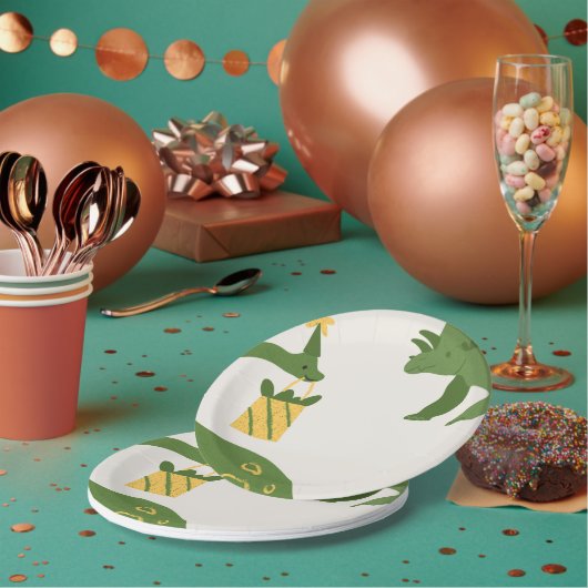 轟音パーティー動物誕生日 ペーパープレート (複数)