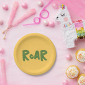 轟音パーティー動物誕生日 ペーパープレート (パーティー)