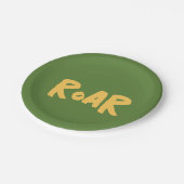 轟音パーティー動物誕生日 ペーパープレート (アングル)