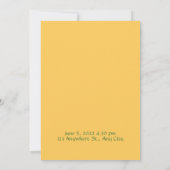 轟音パーティー動物誕生日 招待状 (裏面)