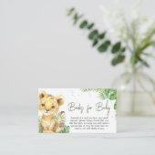 轟音ライオン赤ちゃんシャワー本ベビー エンクロージャーカード (スタンド正面)