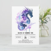 轟音威厳のあるおもしろい中世誕生日 招待状 (スタンド正面)