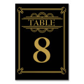 轟音20のアールデコギャツビー表番号 テーブルナンバー (正面)