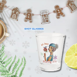 轟音20のアールデコブルードレス ショットグラス