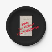 轟音20人のスピーカー禁酒法 ペーパープレート (正面)