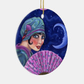 轟音20代輝く女の子ファンムーンスター セラミックオーナメント (右)