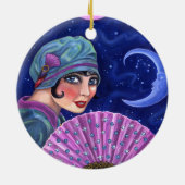 轟音20代輝く女の子ファンムーンスター セラミックオーナメント (裏面)