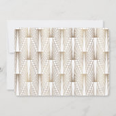 轟音20年代のギャツビー素晴らしホワイトバチェロレッテ 招待状 (裏面)