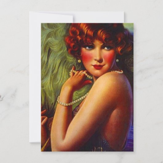 轟音20数真珠プルズフラッパー招待状 招待状 (正面)