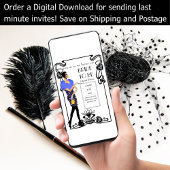 轟音20sフラッパーアールデコギャツビーブライダルシャワー 招待状