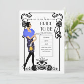 轟音20sフラッパーアールデコギャツビーブライダルシャワー 招待状 (スタンド正面)