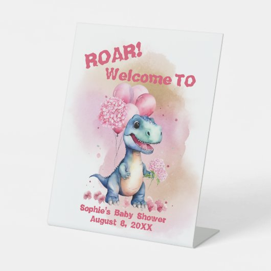 轟音！女の子Tレックス歓迎 台座サイン (正面)