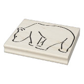 辛うじてクマの切手 ラバースタンプ (スタンプ)