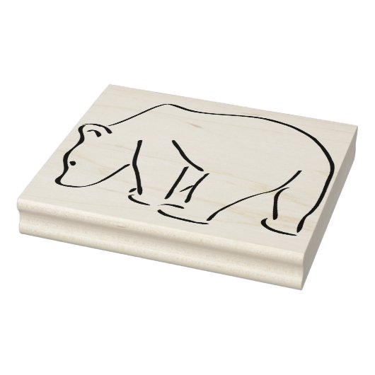 辛うじてクマの切手 ラバースタンプ (スタンプ)