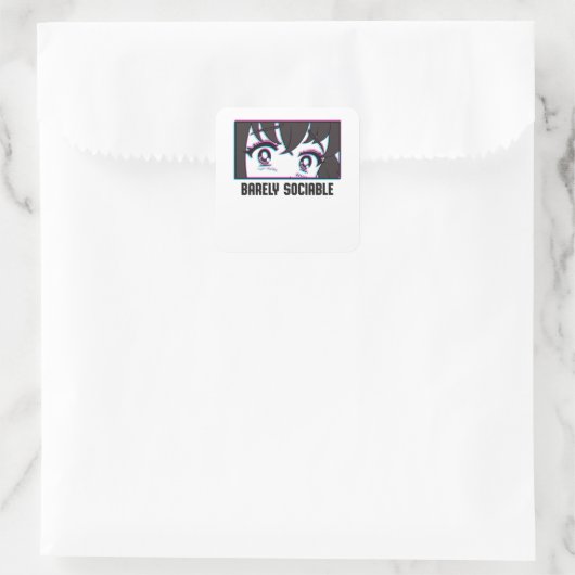 辛うじて社会可能なアニメアイズマンガオタカスおもしろい スクエアシール (バッグ)