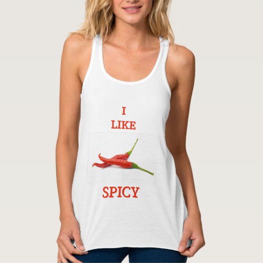 辛おもしろいいTシクールャツ タンクトップ (正面)