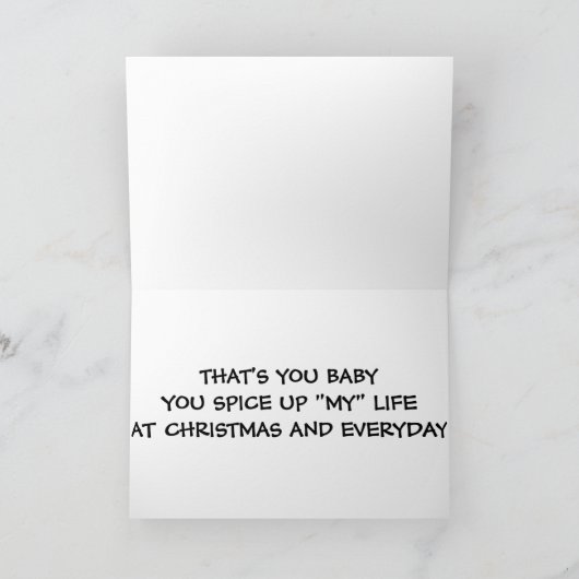 「辛くて辛い」私の人生を楽しんでくれる!クリスマス シーズンカード (内部)