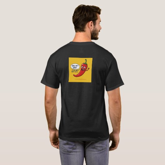 辛くない唐辛子 Tシャツ (裏面フル)