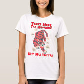 辛すぎ注意 カレー好き Tシャツ (正面)