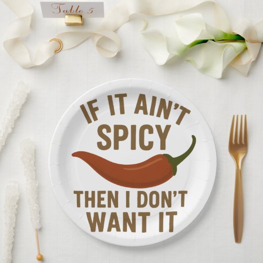 🔥辛もしくない、嫌だ！ ペーパープレート (ウェディング)