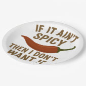 🔥辛もしくない、嫌だ！ ペーパープレート (アングル)