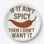 🔥辛もしくない、嫌だ！ ペーパープレート (正面)