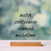 辛抱強いアクリルサインで アクリルサイン (ニュートラル)