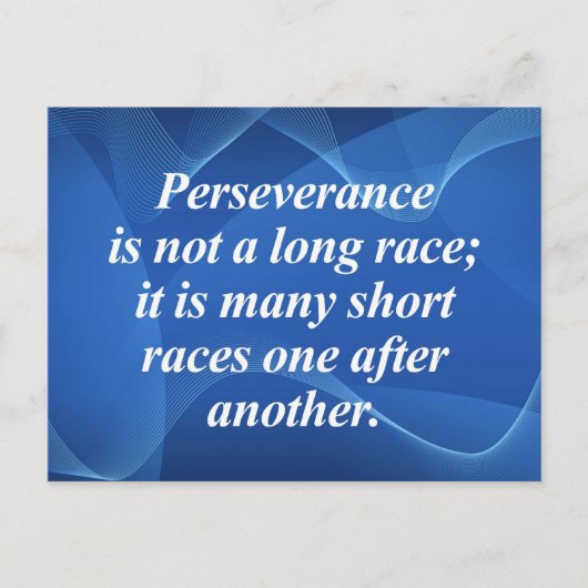 辛抱強い ポストカード (正面)