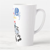 辛抱強くしてあなたを殺してはいけない カフェラテマグ (右)