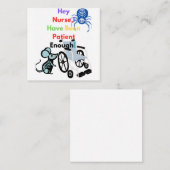 辛抱強くしてあなたを殺してはいけない スクエア名刺 (正面/裏面)