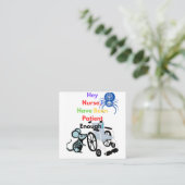 辛抱強くしてあなたを殺してはいけない スクエア名刺 (スタンド正面)