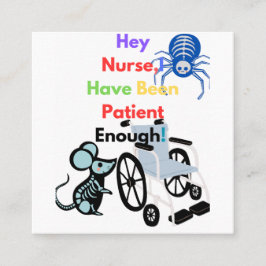 辛抱強くしてあなたを殺してはいけない スクエア名刺