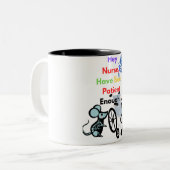 辛抱強くしてあなたを殺してはいけない ツートーンマグカップ (正面左)