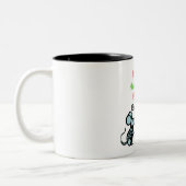 辛抱強くしてあなたを殺してはいけない ツートーンマグカップ (左)