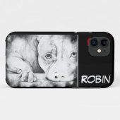 辛抱強く待っている赤いハート Case-Mate iPhoneケース (裏面(横))