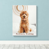 辛抱強く待っている キャンバスプリント (インサイチュ (ウッドフロア))