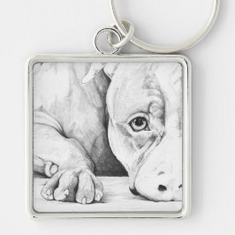 辛抱強く待っている キーホルダー