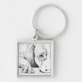 辛抱強く待っている キーホルダー