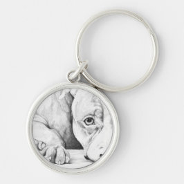 辛抱強く待っている キーホルダー