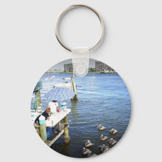 辛抱強く待っている キーホルダー (正面)