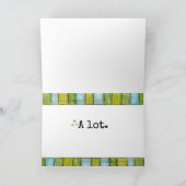 辛抱強く待つ – グリーティングカード (内部)