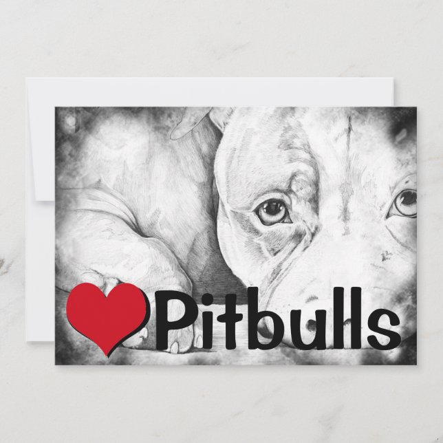 辛抱強く待つ(ハートピットブル) (正面)